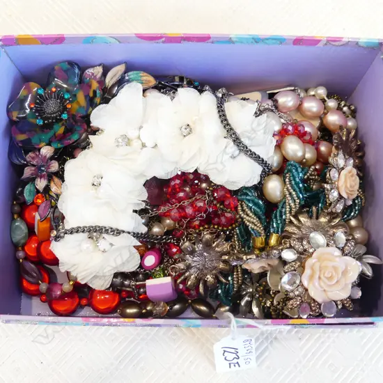 TRAY OF COSTUME JEWLERY