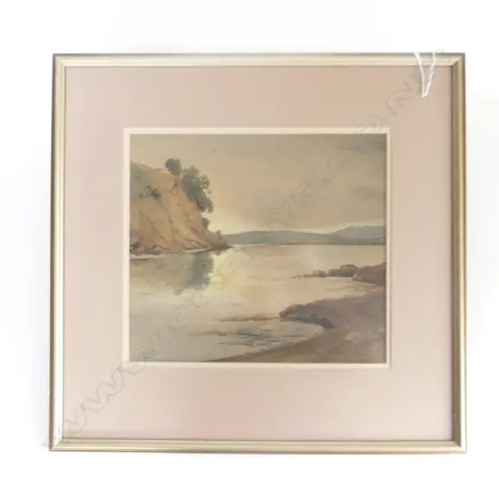 W. J. RUSH (NZ 1872-1965) 'SUNRISE' WC 270x305mm