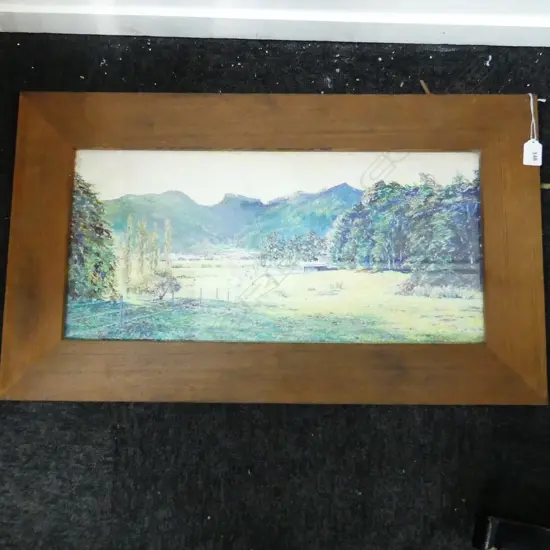 PETER A. BROCK, LANDSCAPE OIL, 1995 265x560mm