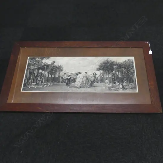 LG EARLY 20thC ETCHING - CLASSICAL SCENE - 330x890