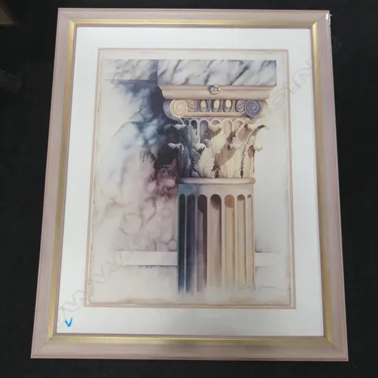 LG EMILY JAMES CLASSICAL CORINTHIAN COLUMN PRINT 800x610mm