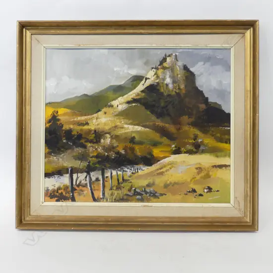 LANCE O'GORMAN 'MT MANAIA, WHANGAREI HEADS' OIL ON BOARD 495x595mm