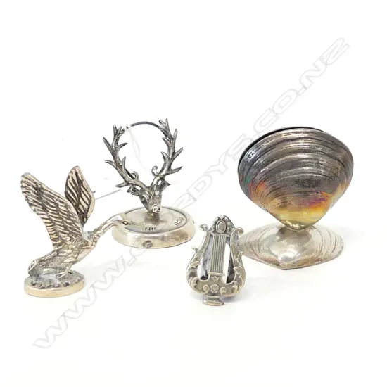 4 925 SILVER MENU HOLDERS 72 GM WEIGHTED