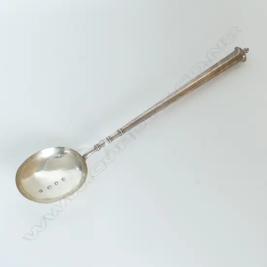 London 1936 LONG SILVER LADLE - COPY OF THE 1684 SALISBURY LADLE L.380mm. 156gms