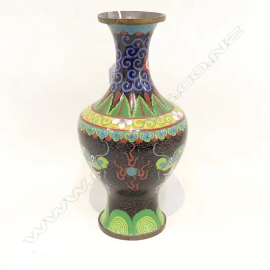 VINTAGE CHINESE DRAGON CLOISONNE VASE H.265
