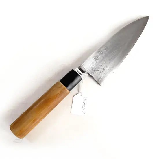 HAND FORGED JAPANESE CHEFS KNIFE, CIRCA 1920s, SIGNED 