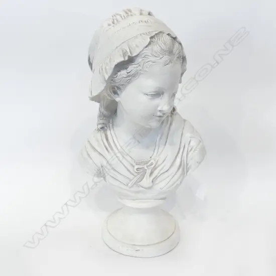 CERAMIC BUST; CLASSICAL GIRL H.450mm