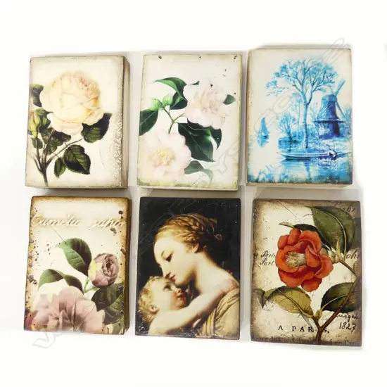 6 SID DICKENS MEMORY TILES 205x155mm