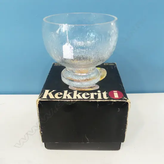 IITTALA KEKKERIL FRUIT BOWL IN ORIG. BOX 200mm dia