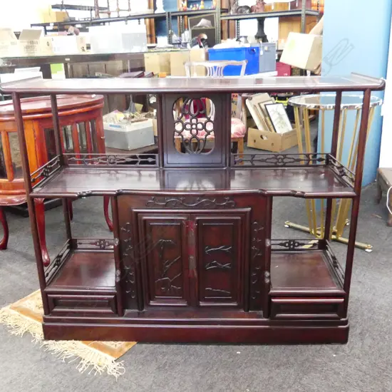 ORIENTAL ROSEWOOD SHELVES 1170x330x920mm