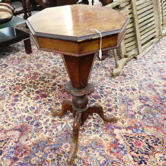 VICTORIAN MAHOGANY SEWING TABLE H.720mm