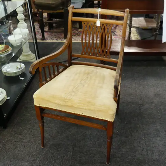 EDWARDIAN ARM CHAIR