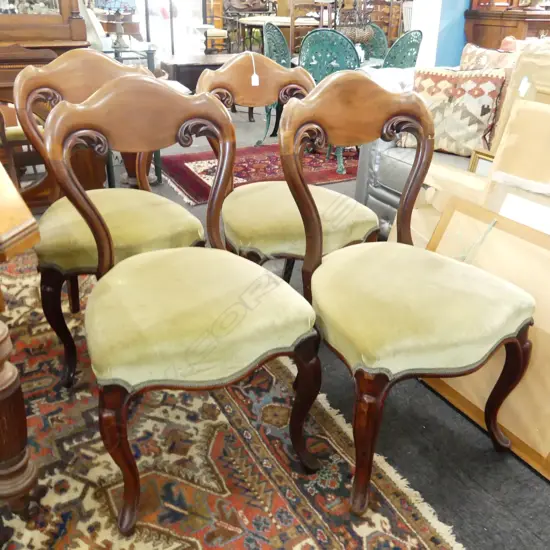 4 VICTORIAN DINING CHAIRS