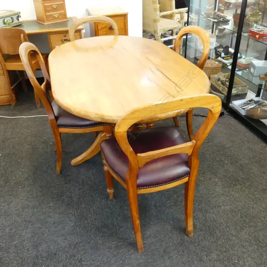 TREES COMPANY  KAURI DINING TABLE + 4 CHAIRS