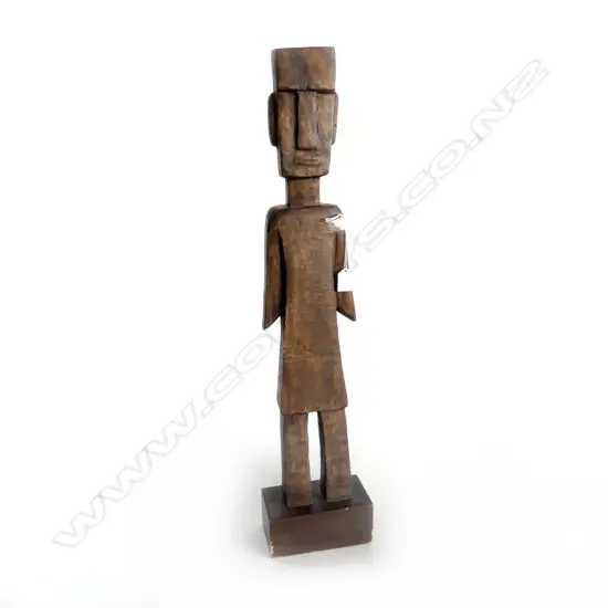 CARVED WOODEN FIGURE H.810mm