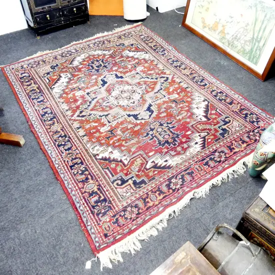 HAND KNOTTED WOOL PILE RUG 2100x1650mm