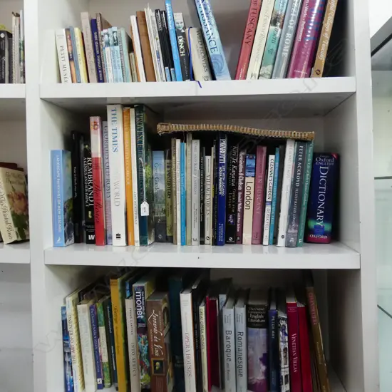 LG LOT ASST. BOOKS (5 SHELVES TOTAL)