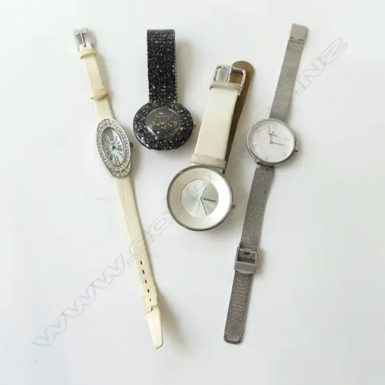 4 LADIES WRIST WATCHES; LAMBRETTA, ORIENT PEARL, GOLDEN & OBAHU