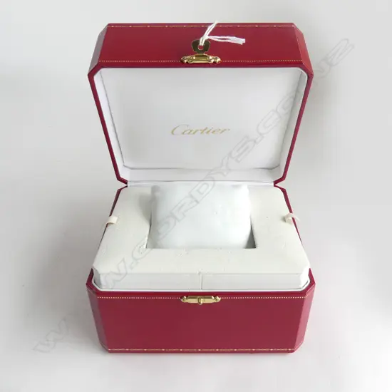 CARTIER JEWELLERY/ WATCH BOX W.150mm SOME WEAR