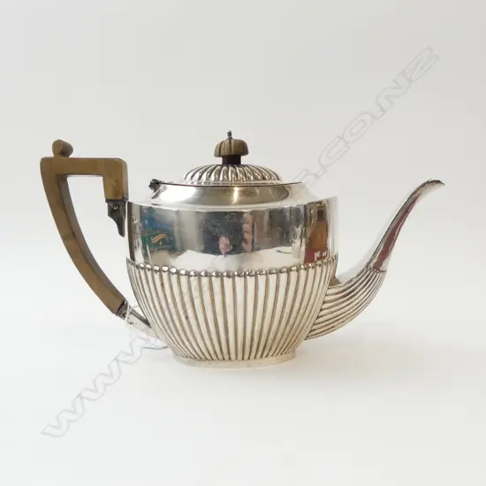 BIRKS STG SILVER TEAPOT, 471gms