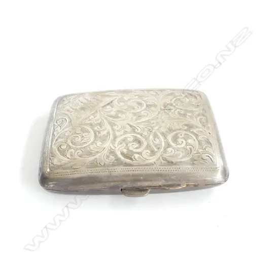 S/SILVER CIG CASE 57GRMS