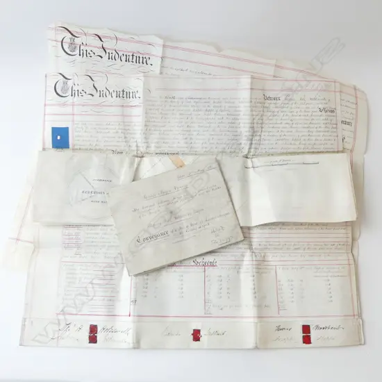 3 ANTIQUE INDENTURES