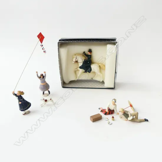 3 BOXED IMPERIAL PROD. NZ 'TOWN & AROUND SERIES': 7 2 girls & dog, 20 lady horse riding, 37 picnic