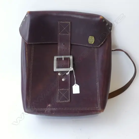 EX23 SIMON MANCHESTER LEATHER SATCHEL H.410mm