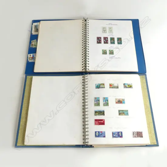 2NZ STAMP ALBUMS mainly decimal. Some early Full Face Queen etc