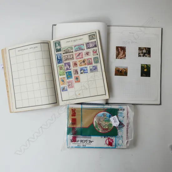BUTAN STAMP ALBUM HONG KONG STAMP ALBUM  & WORLD ALBUM FULL PAGE CHINESE STAMPS