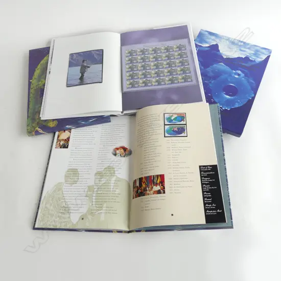 4 NZ STAMP COLLECTIONS: 1995. 1997. 1998. QUEEN MOTHER 100 Years