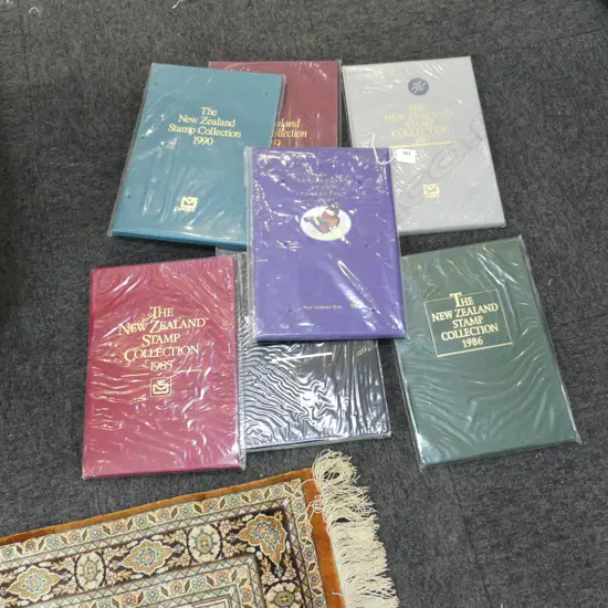 7 NZ STAMP COLLECTION FOLDERS 1985-1991
