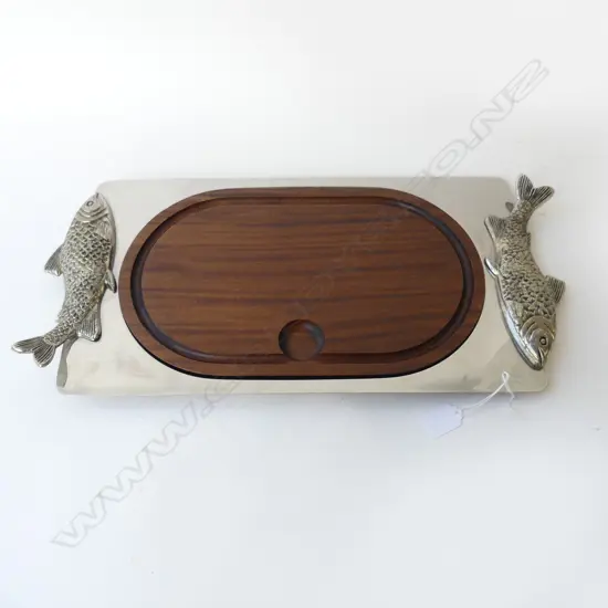 'DICAMO' FRENCH TRAY w. FISH HANDLES 255x540mm