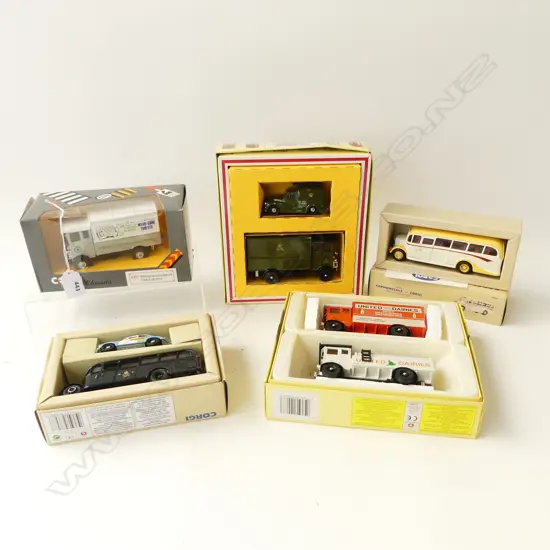 5 BOXED CORGI VEHICLES
