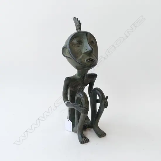 BRONZE TRIBAL FIGURE H.320mm