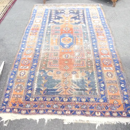 HAND KNOTTED WOOL PILE RUG 2400x1400mm