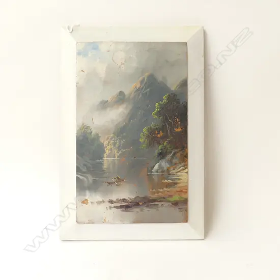 WANGANUI RIVER OIL ON BOARD 290X180mm