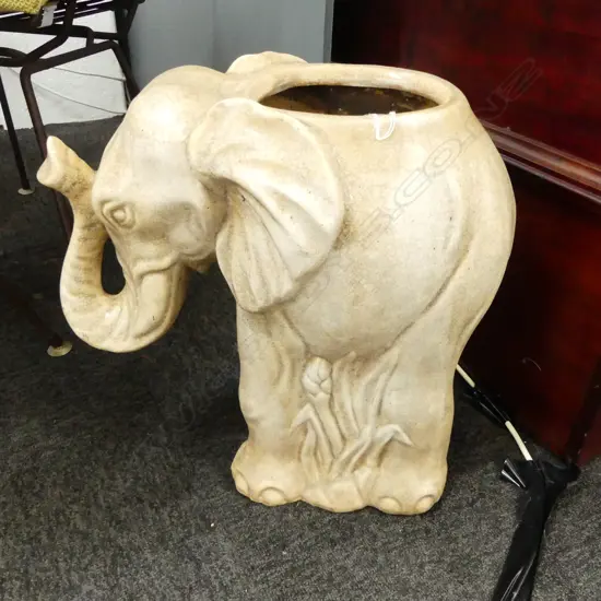 CERAMIC ELEPHANT PLANTER H.435mm