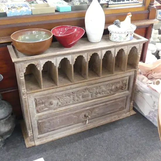 CARVED WOODEN CABINET 1020x295x720mm