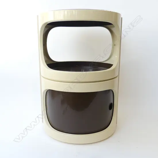 RETRO PLASTIC SIDE TABLE CABINET H.510mm, 370mm dia