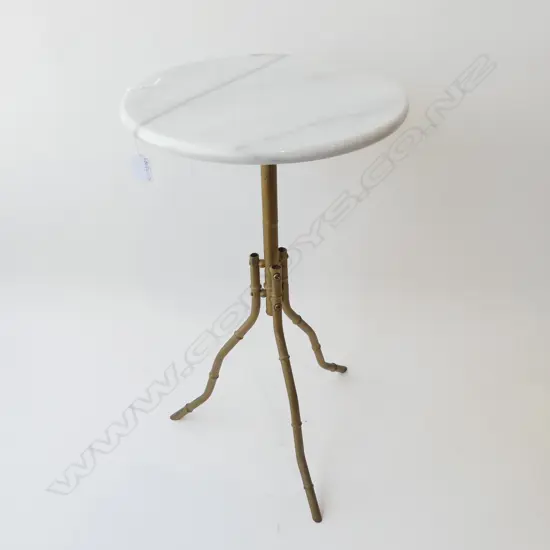 MARBLE TOP SIDE TABLE H550 X 380mm