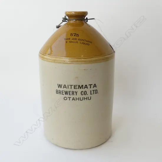 CROCK; WAITEMATA BREWERY CO. LTD. OTAHUHU H.370mm
