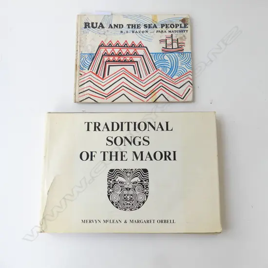 2XBOOKS SONGS OF MAORI (MCLEAN & ORBELL) & RUA & THE SEA PEOPLE (PARA MATCHITT)