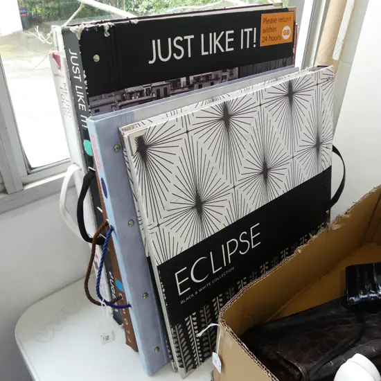 SIX WALLPAPER SAMPLE BOOKS