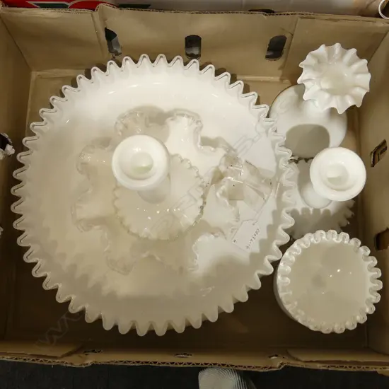 ASST FENTON MILK GLASS