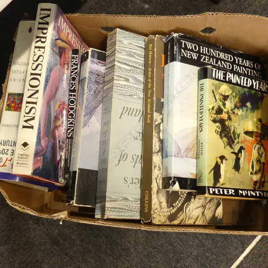 ASST. ART BOOKS INCL. BULLERS BIRDS OF NZ, REI HAMON ETC