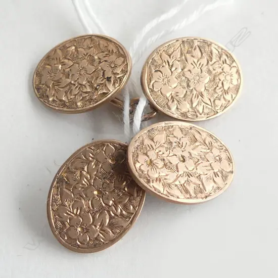 PR 9CT CUFFLINKS, 7.0gms