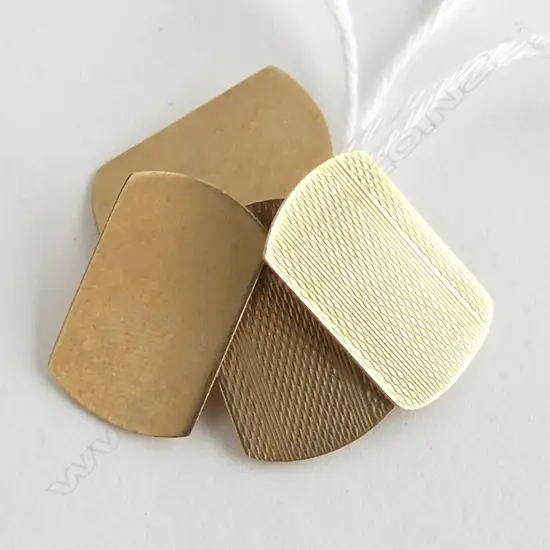 PR OF 9CT GOLD CUFFLINKS 4.3GMS