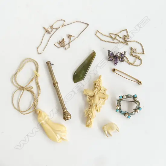 ASST. JEWELLERY INCL. GOLD CHAIN 2.2gms