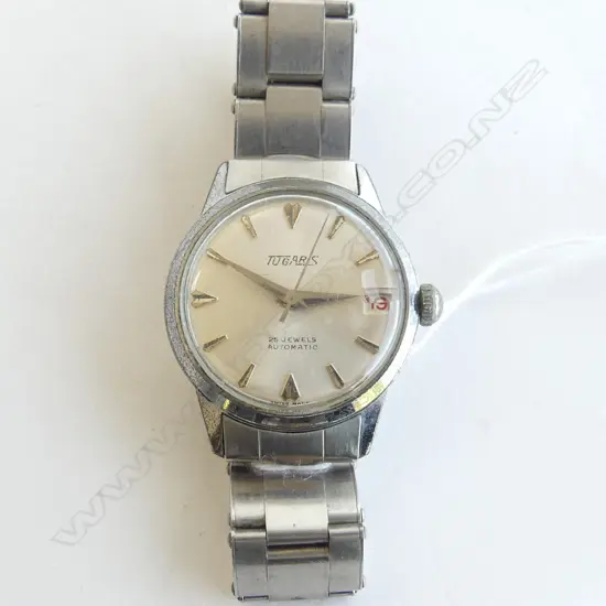GENTS VINTAGE TUGARIS WRIST WATCH, SWISS AUTOMATIC